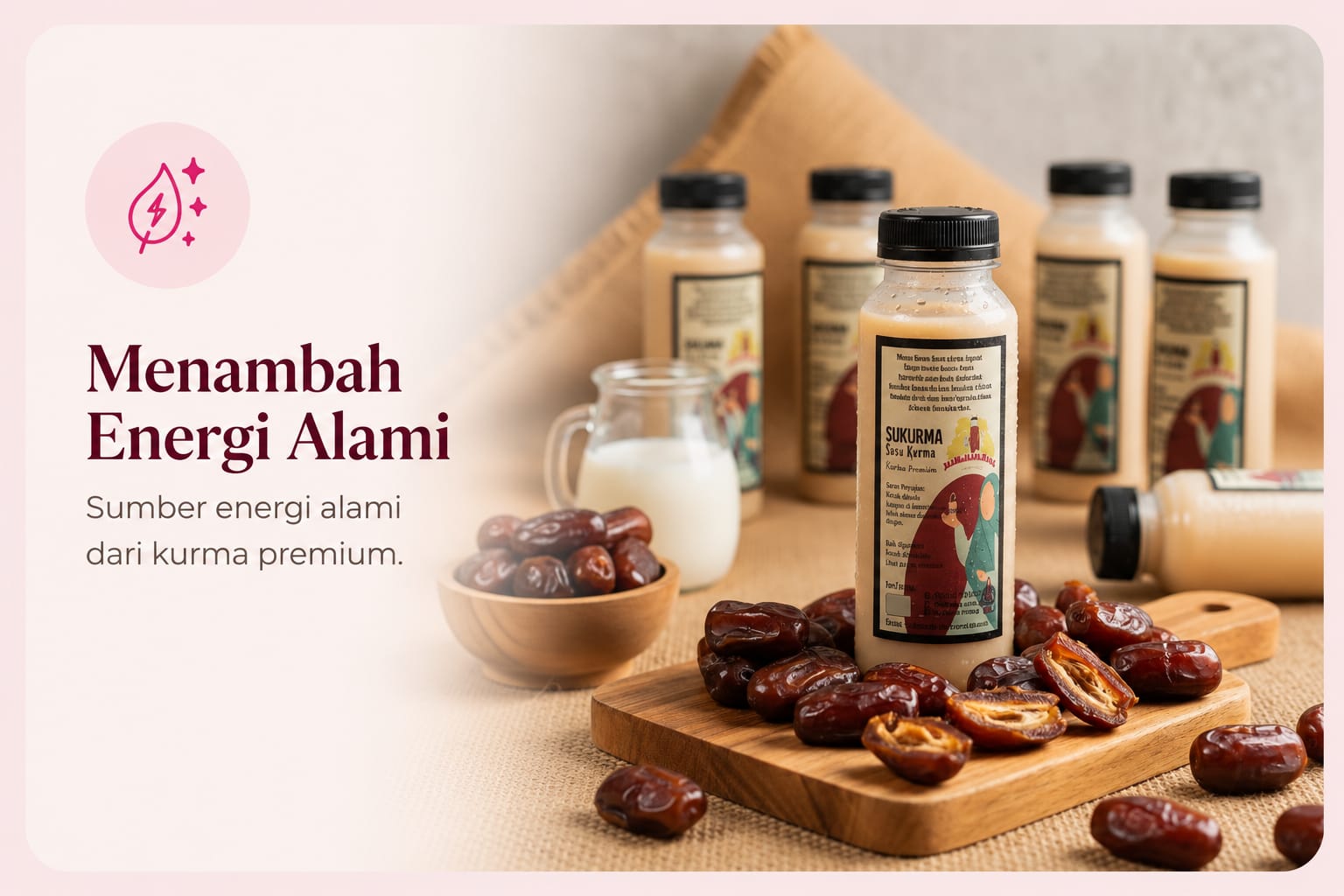 Menambah Energi Alami - Sumber energi alami dari kurma premium